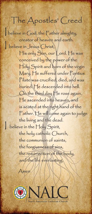 the original apostles creed|traditional apostles creed.